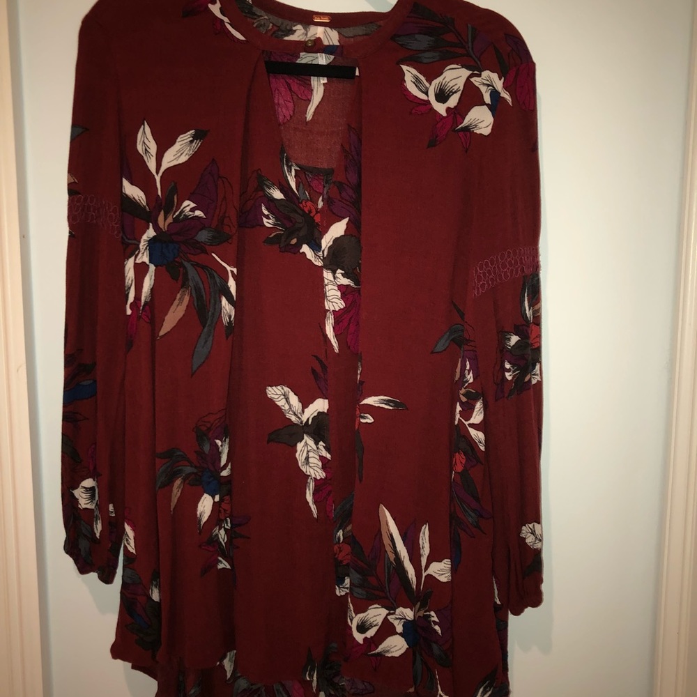 Free People Floral Tunic